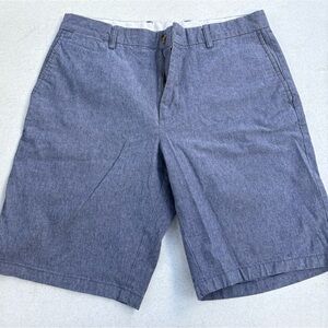 Old Navy Men's Heathered Blue Flat Front Shorts